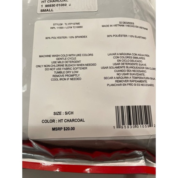 32 Degrees Cozy Heat High Waisted Leggings grey, small - Picture 4 of 6